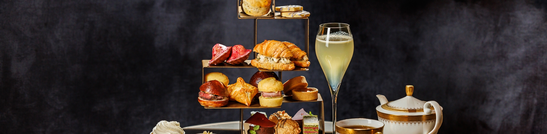Fairmont Royal York Hotel's Champagne and Cocktails spread