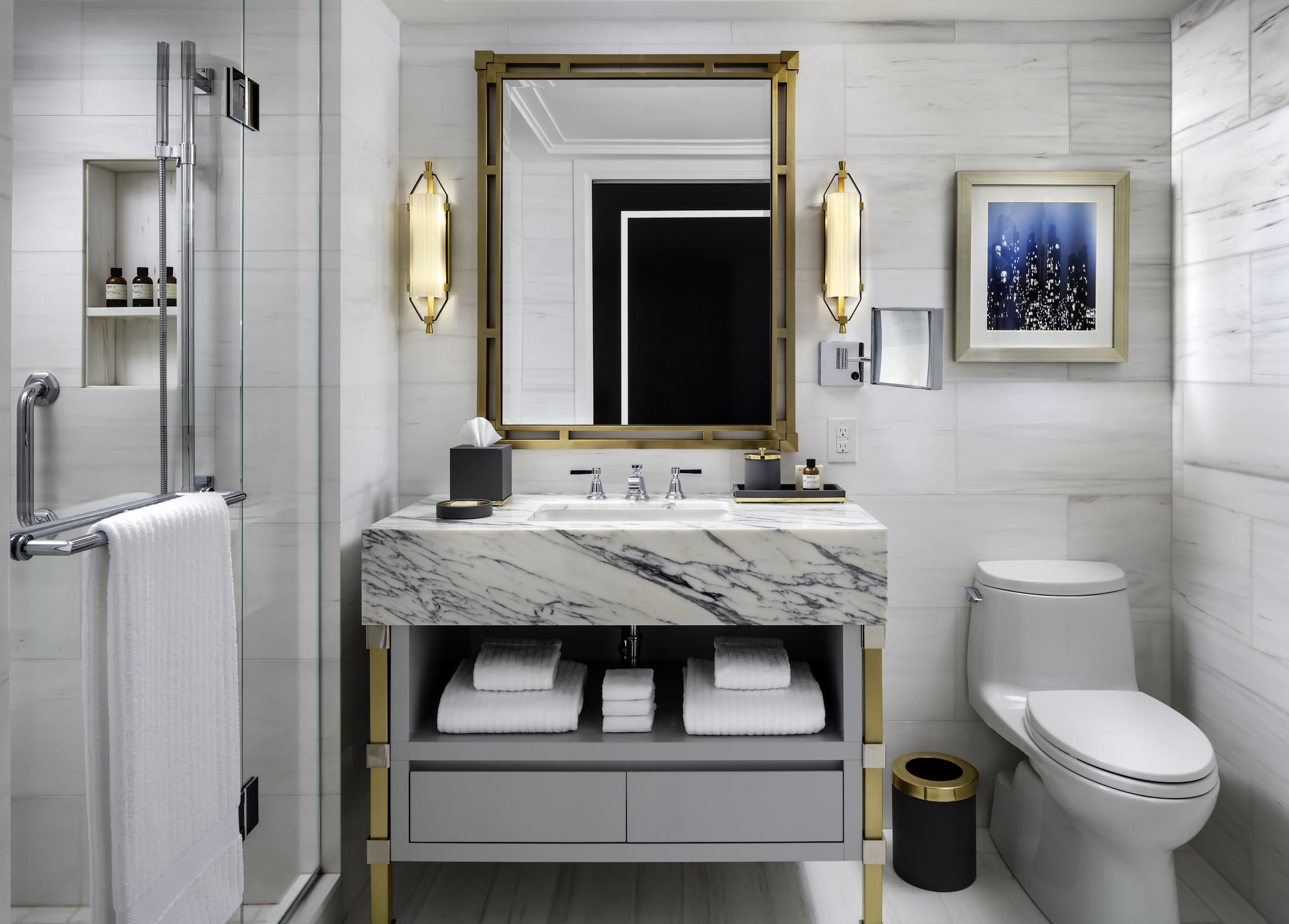 Gold Suite bathroom at Fairmont Royal York Hotel in Toronto