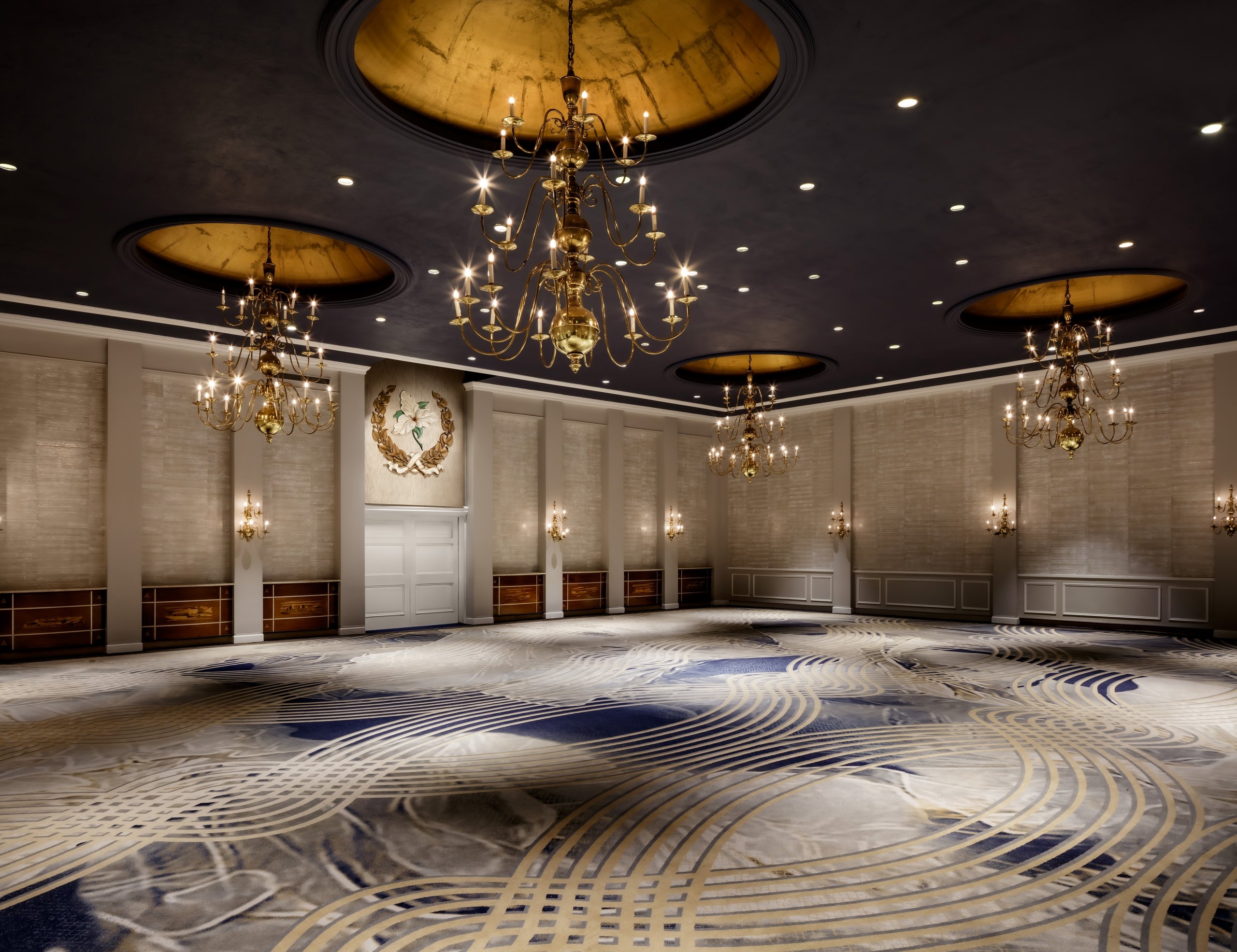 An ornate ballroom at Fairmont Royal York Hotel in Toronto