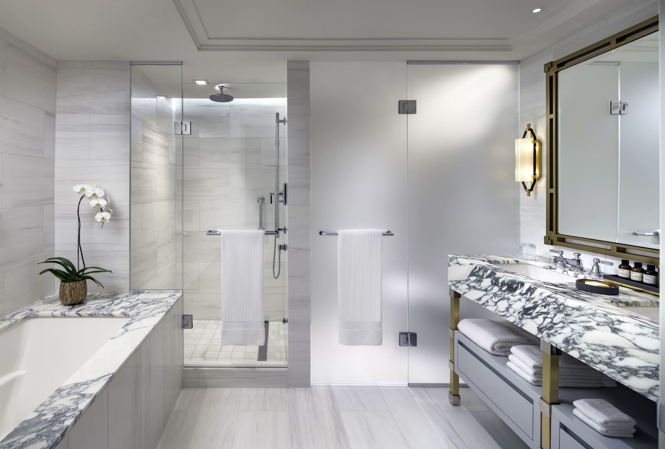 Fairmont Room bathroom at Fairmont Royal York Hotel in Toronto