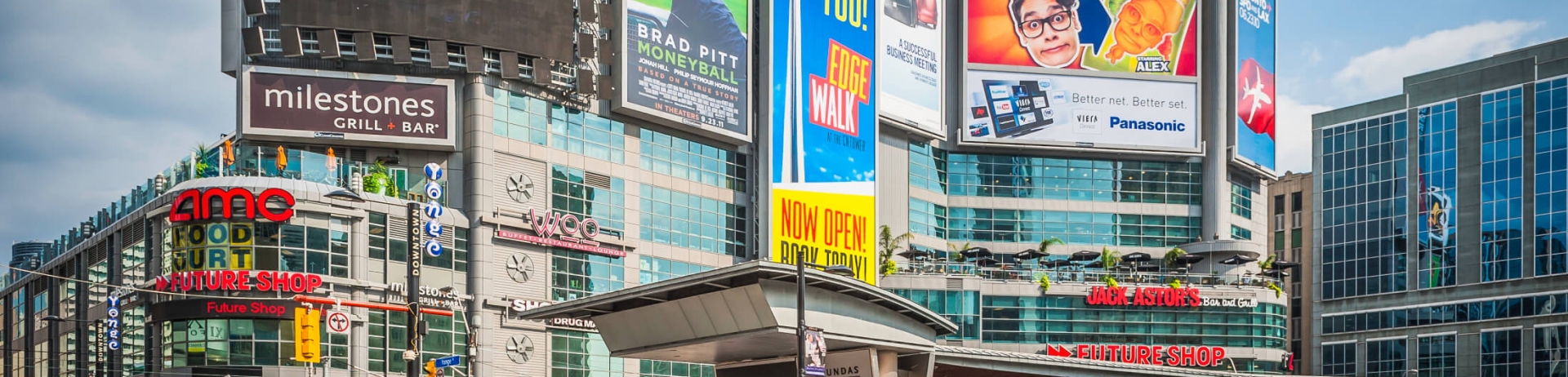 Yonge and Dundas Square in downtown Toronto.
