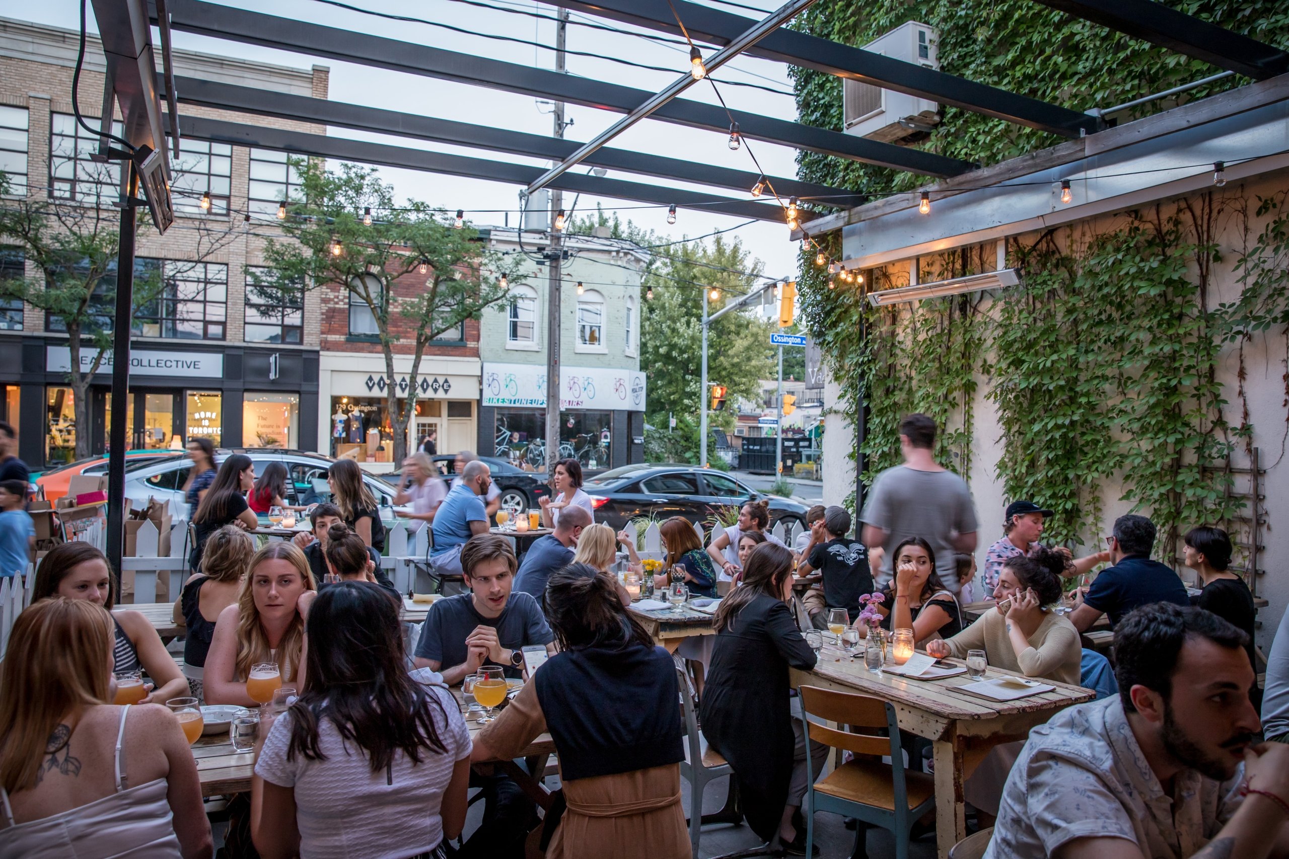 Bellwoods Brewery patio in summer