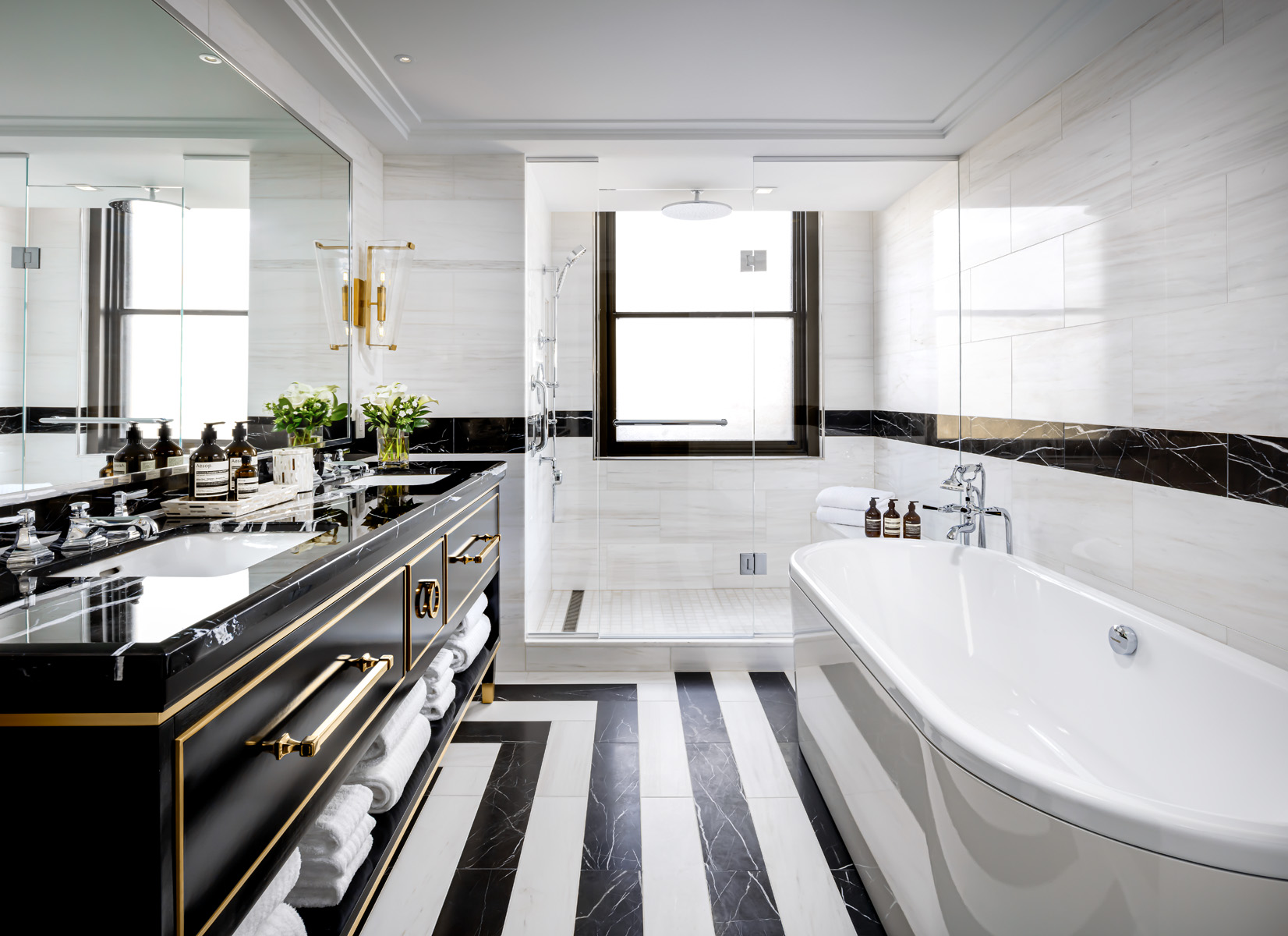The Crown Suite master bath at Fairmont Royal York Hotel in downtown Toronto